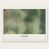 Halma, Minnesota map print, the full design