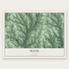 Maine, New York map print, the full design