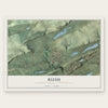 Rush, Schuylkill County, Pennsylvania map print, the full design