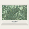 Montana, Wisconsin map print, the full design