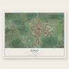 Polo, Illinois map print, the full design