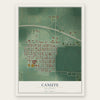 Canute, Oklahoma map print, the full design