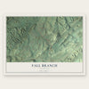 Fall Branch, Tennessee map print, the full design
