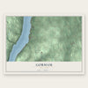 Gorham, New York map print, the full design