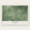 Allardt, Tennessee map print, the full design