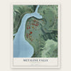 Metaline Falls, Washington map print, the full design
