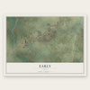 Early, Texas map print, the full design