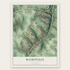 Banksville, Pennsylvania map print, the full design