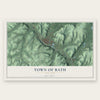 Town of Bath, New York map print, the full design