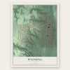 Wyoming, Ohio map print, the full design