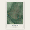 Wenonah, New Jersey map print, the full design