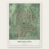 Broadlands, Virginia map print, the full design