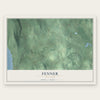 Fenner, New York map print, the full design