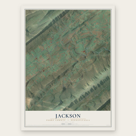 Jackson, Perry County, Pennsylvania map print, the full design