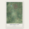Junction City, Oregon map print, the full design