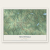Maysville, Georgia map print, the full design