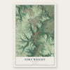 Fort Wright, Kentucky map print, the full design