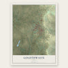 Goldthwaite, Texas map print, the full design