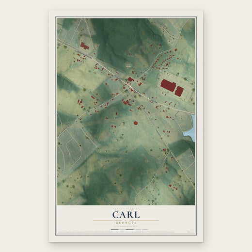 Carl, Georgia map print, the full design
