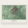 Augusta, Georgia map print, the full design