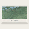 Akwesasne, New York map print, the full design