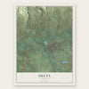 Delta, Colorado map print, the full design