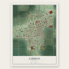 Gibbon, Nebraska map print, the full design