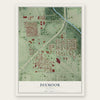 Dixmoor, Illinois map print, the full design