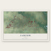 Fairview, Texas map print, the full design