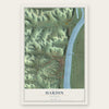 Hardin, Illinois map print, the full design