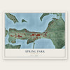 Spring Park, Minnesota map print, the full design