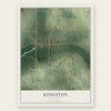 Kingston, Minnesota map print, the full design