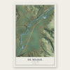 De Beque, Colorado map print, the full design