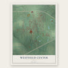 Westfield Center, Ohio map print, the full design