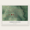 Hebron Estates, Kentucky map print, the full design