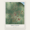 Eden Valley, Minnesota map print, the full design
