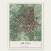 Atlanta, Georgia map print, the full design