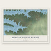 Morgan's Point Resort, Texas map print, the full design