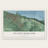 Atlantic Highlands, New Jersey map print, the full design