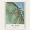 York Haven, Pennsylvania map print, the full design