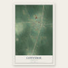 Converse, Louisiana map print, the full design