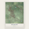 Belgrade, Montana map print, the full design