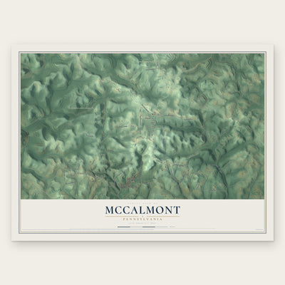 McCalmont, Pennsylvania map print, the full design