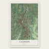 Calhoun, Georgia map print, the full design