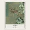 Eldred, Illinois map print, the full design