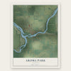Aroma Park, Illinois map print, the full design