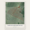 North Harford Road, Maryland map print, the full design
