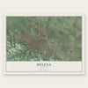 Helena, Montana map print, the full design