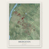 Bridgeton, Missouri map print, the full design