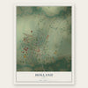 Holland, Texas map print, the full design